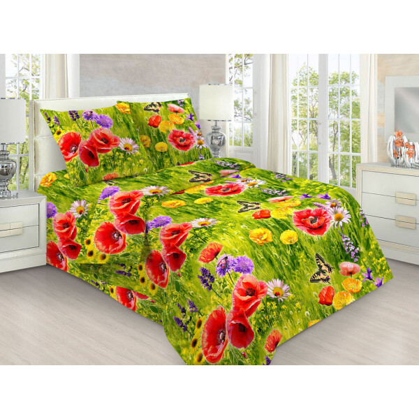 

Постельное Белье Полевой Букет, 150x220 см, Подростковый Комплект