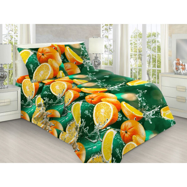 

Постельное Белье Апельсины, 150x220 см, Подростковый Комплект