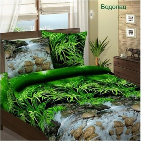 

Постельное Белье Водопад 3Д, 150x220 см, Полуторный Комплект