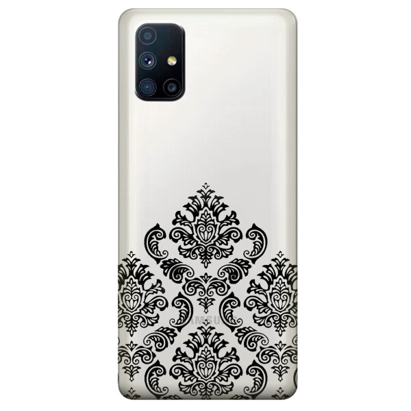 

Прозрачный силиконовый чехол OKcovers для Samsung Galaxy M51 с рисунком - Мандала (KS6751)