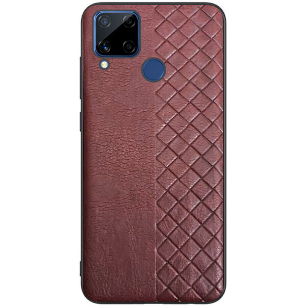 

Кожаная накладка WeaveSide (PU) для Realme C15 (Темно-коричневый) (1016871)