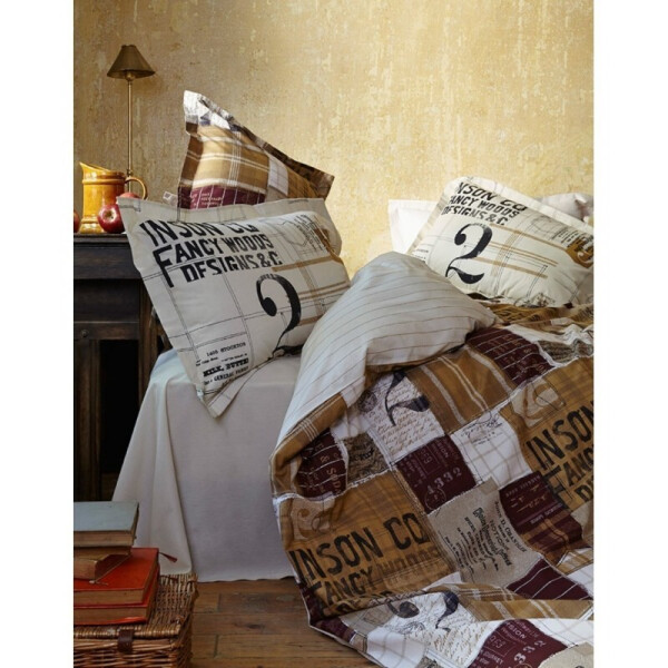 

Постельное белье Karaca Home перкаль - Red Cool красный евро (3545)