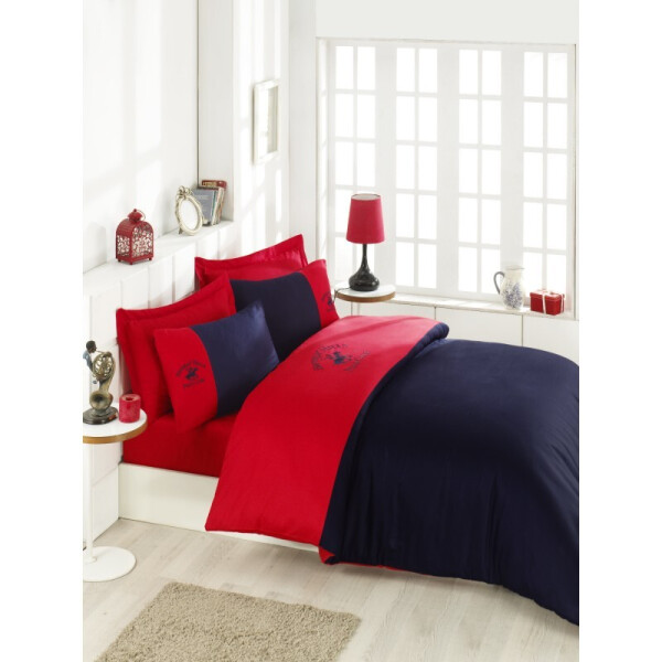 

Постельное белье Beverly Hills Polo Club сатин - BHPC 106 Red Dark Blue евро (2000022199056)