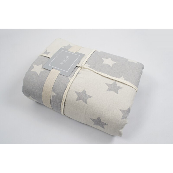 

Плед микроплюш Barine - Star Patchwork throw grey серый 130*170 (svt-2000022233125)
