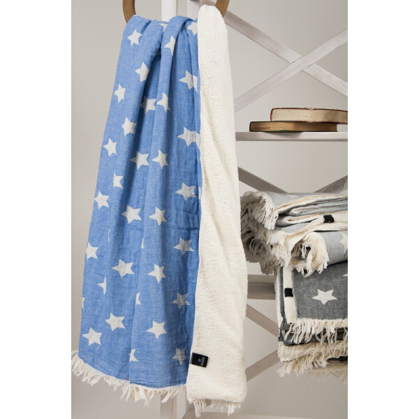

Плед микроплюш Barine - Star Throw blue 130*170 (2000022125314)