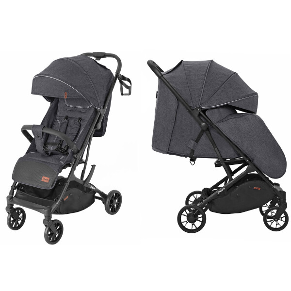 

Коляска прогулочная CARRELLO Presto CRL-9002 Oil Grey +дождевик М