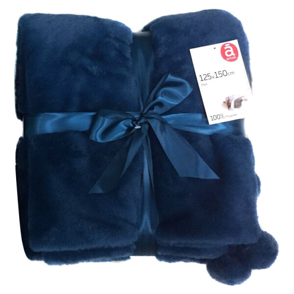 

Плед из искусственного меха Actuel Помпоны, 125х150 см