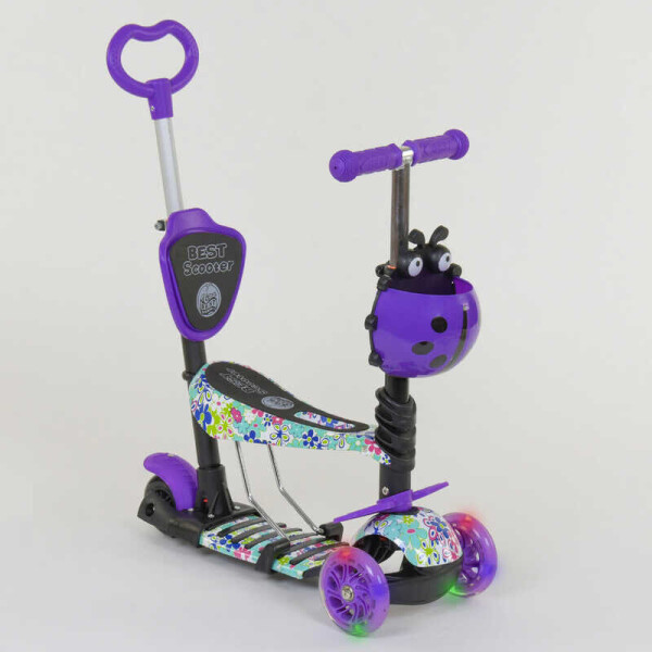 

Самокат 5в1 68995 (1) Best Scooter, АБСТРАКЦИЯ, PU колеса, ПОДСВЕТКА КОЛЕС, в коробке