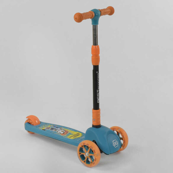 

Самокат трехколесный 45567 (1) Best Scooter, ГОЛУБОЙ, СВЕТ КОЛЕС И ДИСКОВ, колёса PU, СКЛАДНОЙ РУЛЬ, в коробке