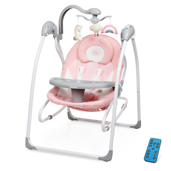 

Качель-шезлонг ME 1028 SENSA Flowers Pink