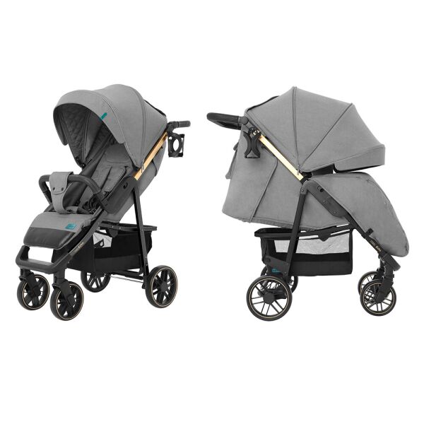 

Коляска прогулочная с большими колесами CARRELLO Echo CRL-8508/2 Rhino Gray +дождевик