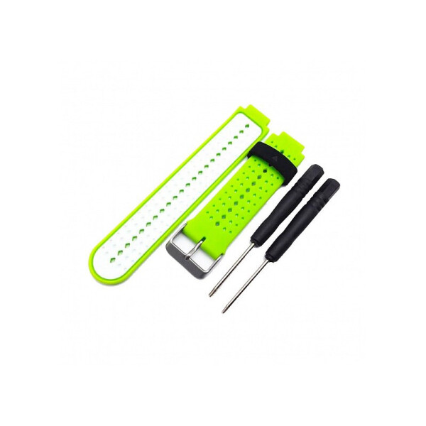 

Ремешок для Garmin Universal 16 2Colors Silicone Band Green/White