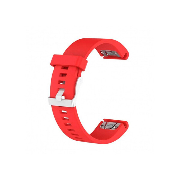 

Ремешок для Garmin QuickFit 20 Smooth Silicone Band Red