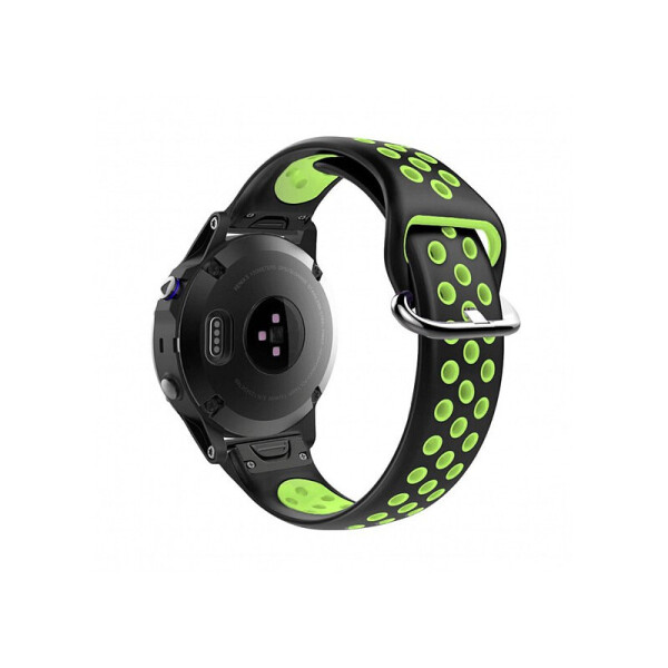 

Ремешок для Garmin QuickFit 22 Nike-style Silicone Band Black/Green