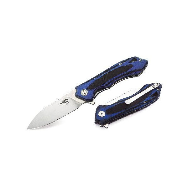 

Нож складной Bestech Knife BELUGA Black + Blue BG11G-2