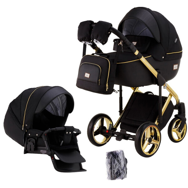 

Коляска 2 в 1 Adamex Luciano Polar (Gold) Q85