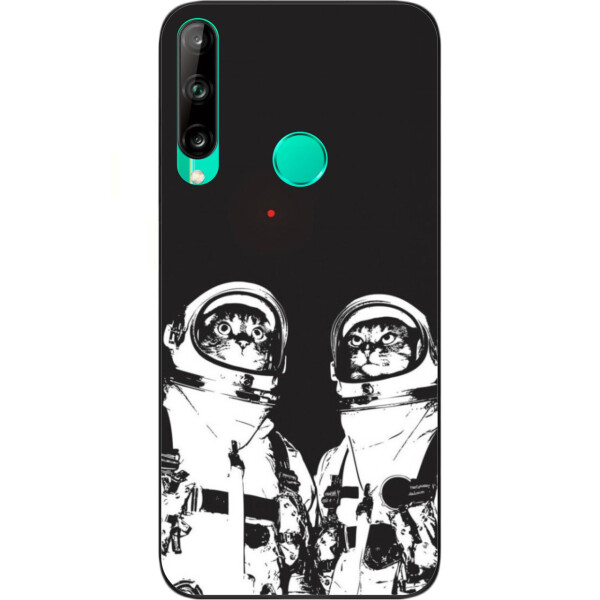 

Силиконовый чехол бампер Amstel для Huawei P40 Lite E с картинкой Космонавты коты