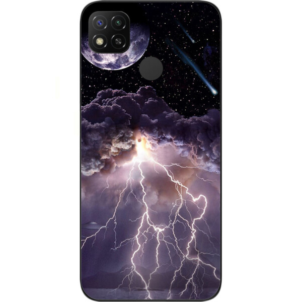 

Силиконовый чехол бампер Amstel для Xiaomi Redmi 9C с картинкой Молния