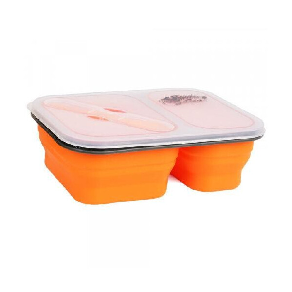 

Туристическая посуда Контейнер 2 отсека силиконовый Tramp TRC-090-orange