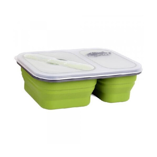 

Туристическая посуда Контейнер 2 отсека силиконовый Tramp TRC-090-olive