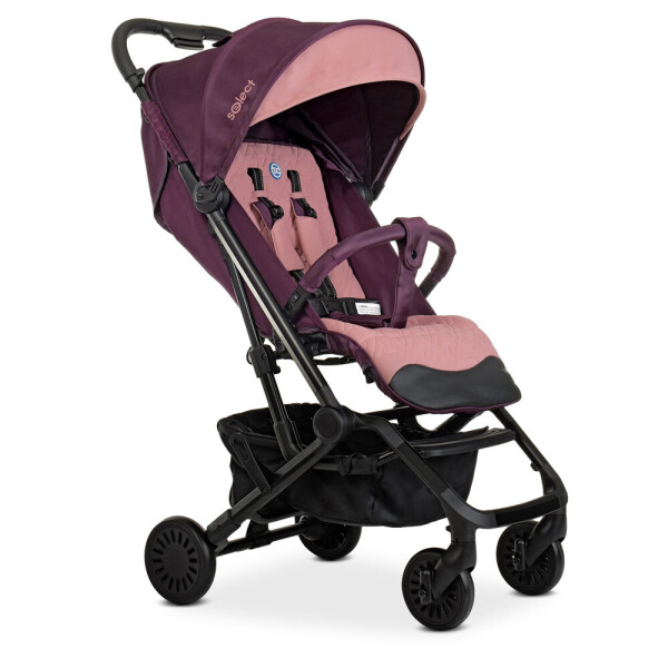

Детская прогулочная коляска El Camino ME 1070 Select Plum, розово-фиолетовый