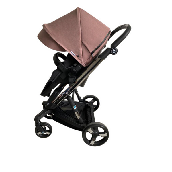 

Коляска 2 в 1 Bair Electra B-touch system BE-04 dark pink (розовый)