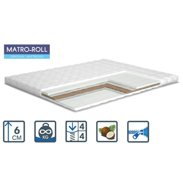 

Тонкий матрас Matroluxe Extra Kokos Matro-Roll-Topper/Экстра Кокос 140х200