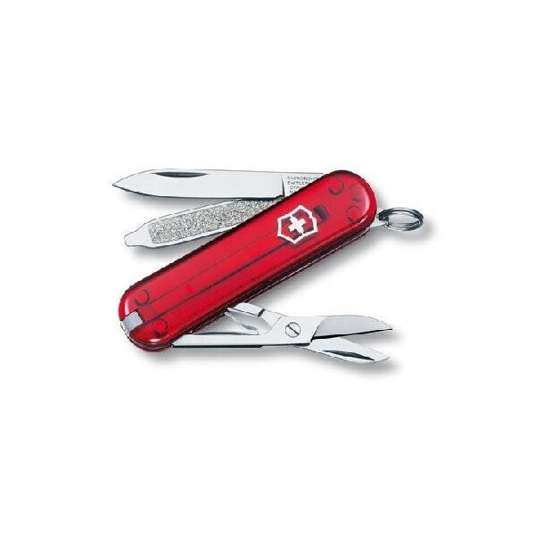 

Ніж Victorinox СLASSIC SD напівпрозорий червоний 0.6223.T
