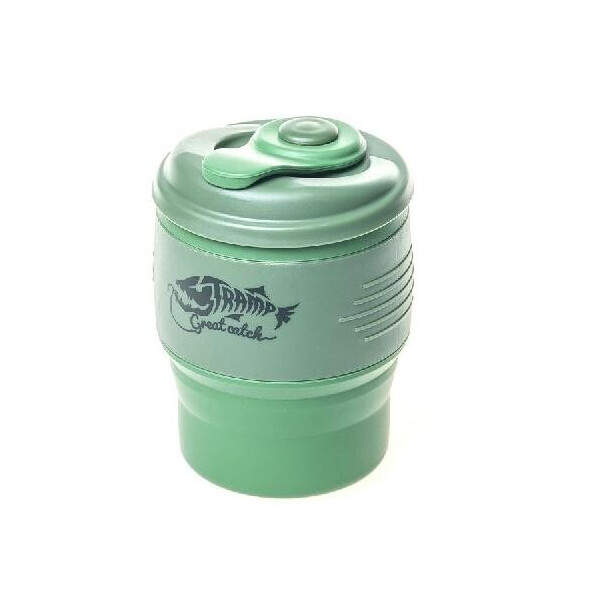 

Туристическая посуда Кружка складная силиконовая с крышкой Tramp TRC-082-green