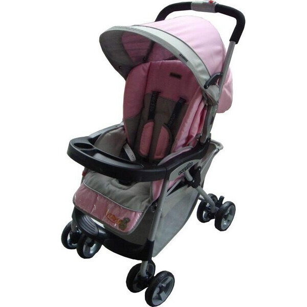 

Коляска прогулочная Everflo E-301 pink/grey