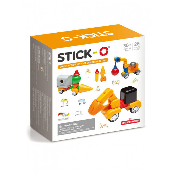 

Магнитный конструктор Stick-O Строительство, 26 эл. (902004)