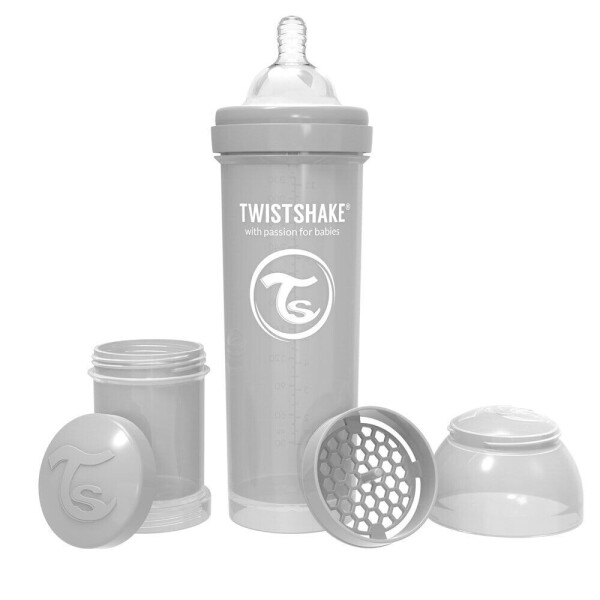 

Бутылочка антиколиковая Twistshake 330 мл Серая (69875)