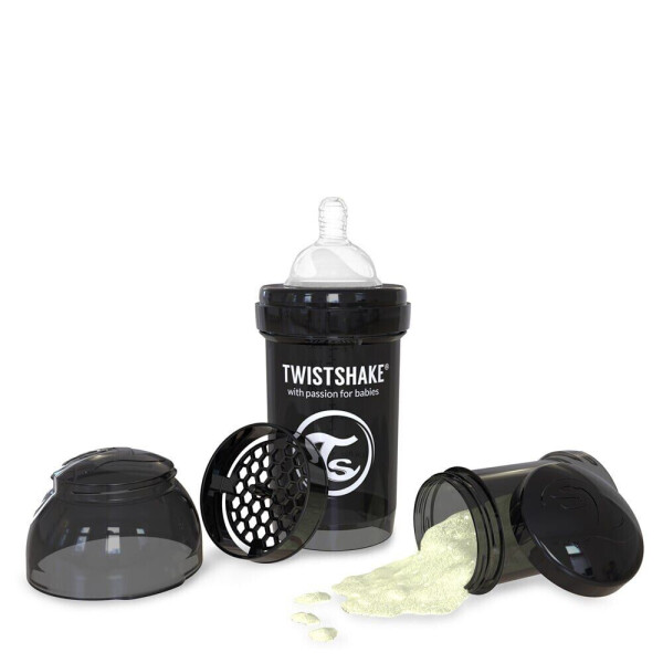 

Бутылочка антиколиковая Twistshake 180 мл Черная (24885)