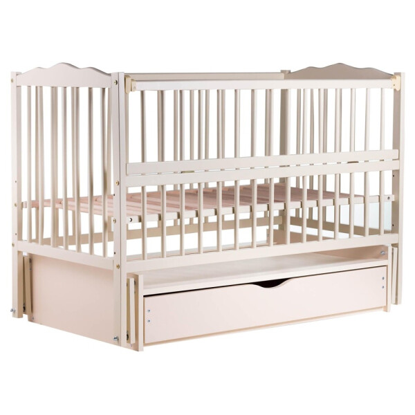 

Кровать Babyroom Веселка маятник, ящик, откидной бок DVMYO-3 бук слоновая кость