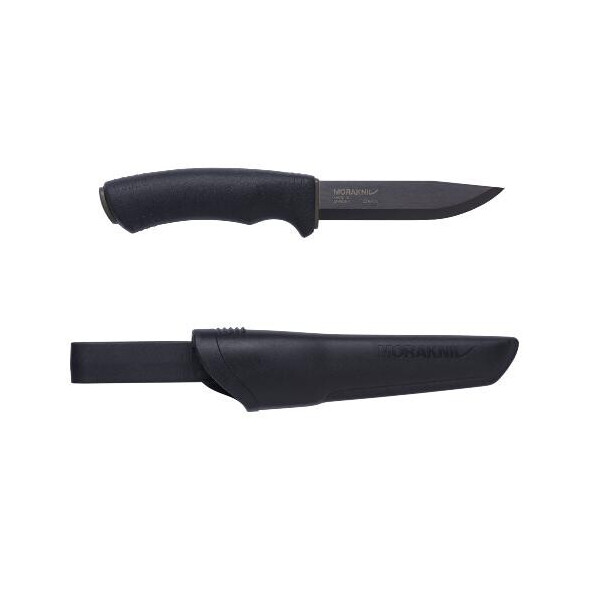 

Нож Morakniv Bushcraft Black Carbon Steel Углеродистая сталь Черный цвет Черный клинок