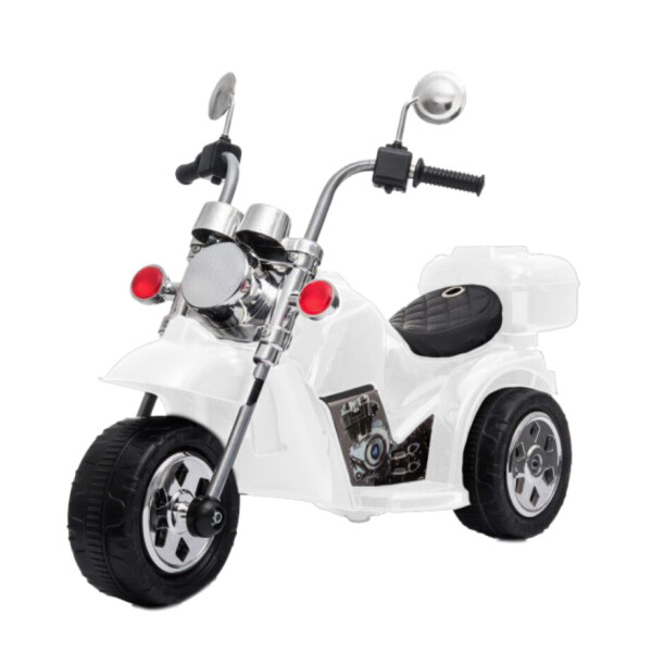 

Детский электромобиль Tilly T-7230 WHITE мотоцикл 6V4.5AH мотор 1*18W 93*45*60