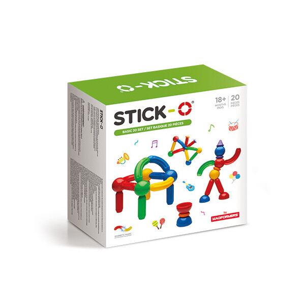 

Магнитный конструктор Stick-O Базовый, 20 эл. (901002)