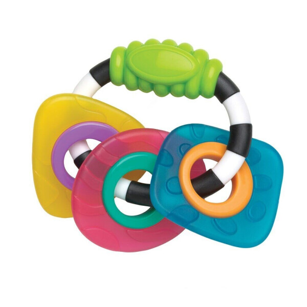 

Прорезыватель для зубов погремушка Playgro Геометрические формы (15406)