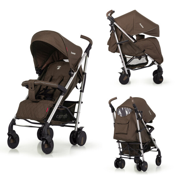 

Коляска CARRELLO Arena CRL-8504 Gold Brown прогулочная алюминиевая рама лен