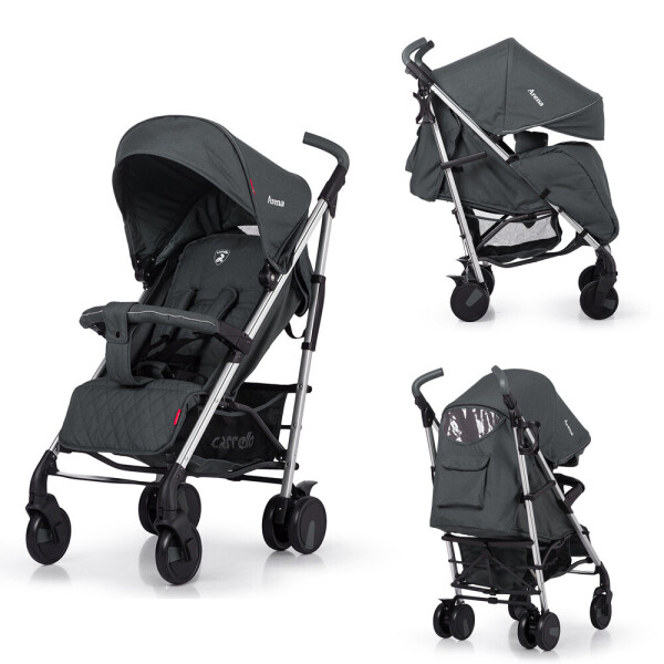 

Коляска CARRELLO Arena CRL-8504 Storm Gray прогулочная алюминиевая рама лен