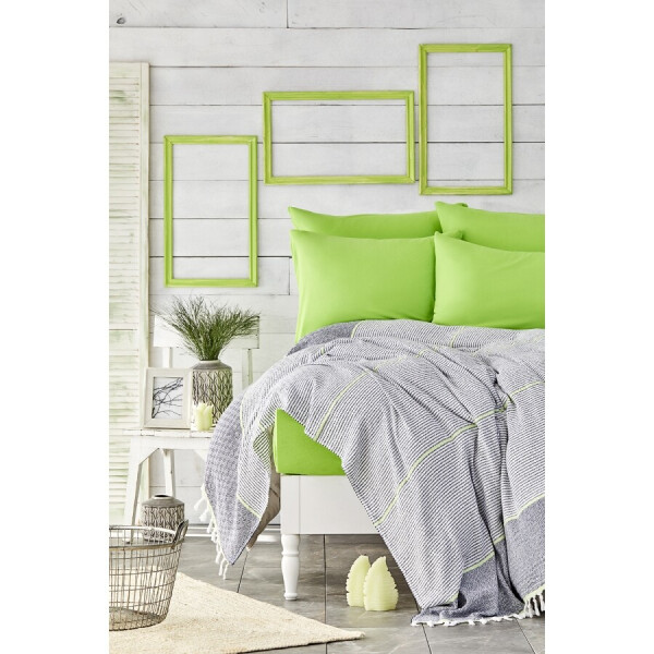 

Постельное белье Karaca Home - Rapsody yesil 2020-2 зеленый pike jacquard 200x220 евро