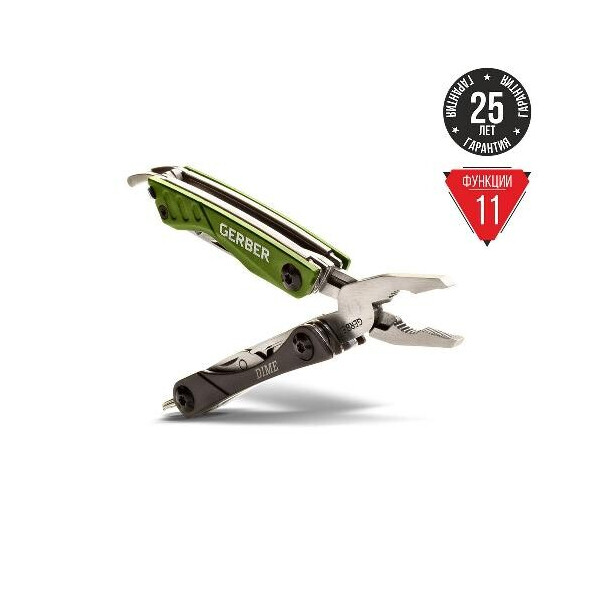 

Мультитул Gerber Dime Micro Tool зелений блістер
