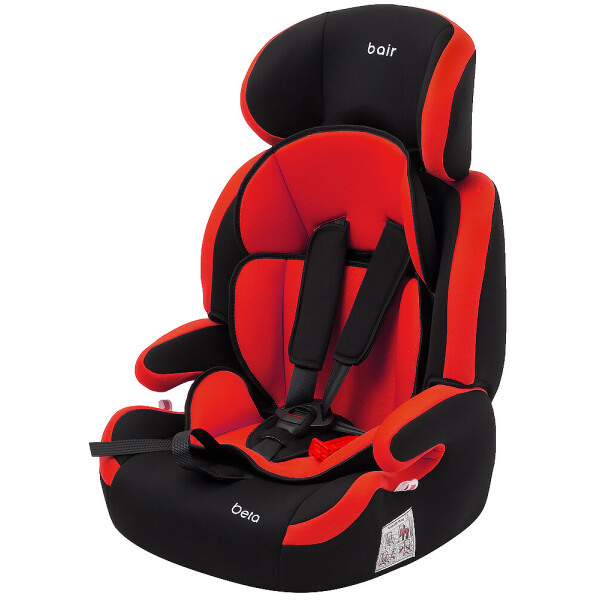 

Автокресло Bair Beta 1/2/3 (9-36 кг) DB2426 черный - красный