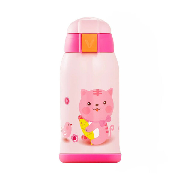 

Детский термос Xiaomi Chindren Vacuum Cup 590мл с чехлом Pink