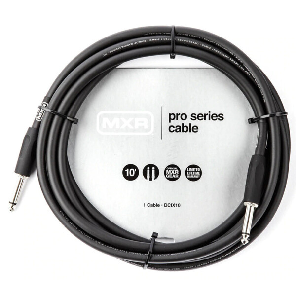 

Кабель инструментальный Dunlop DCIX10 MXR Pro Series Instrument Cable 3.0m (10ft)