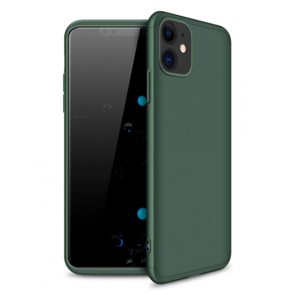 

Пластиковая накладка LikGus 360 градусов для Apple iPhone 11 Pro Max (6.5") (Темно-зеленый) (29625)