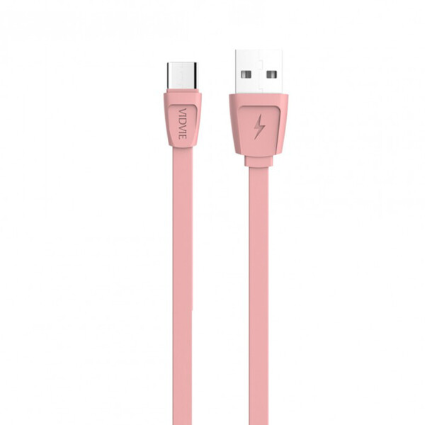 

Кабель VIDVIE Micro – USB 1м, 2.1A (Charge&Date) CB408VN Pink (21473)