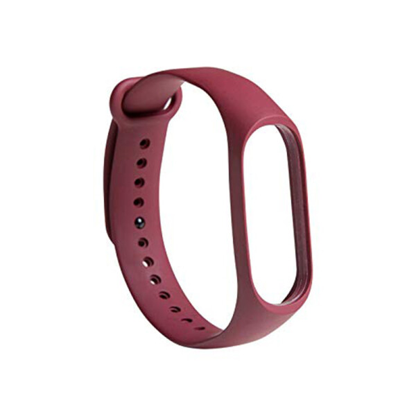 

Ремешок для браслета Mi Band 3/4 (Silicon) Wine Red (9) (28928)