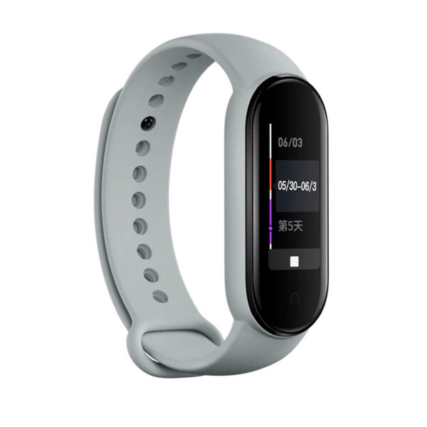 

Ремешок для браслета Mi Band 5 (Silicon) Grey (18) (29380)