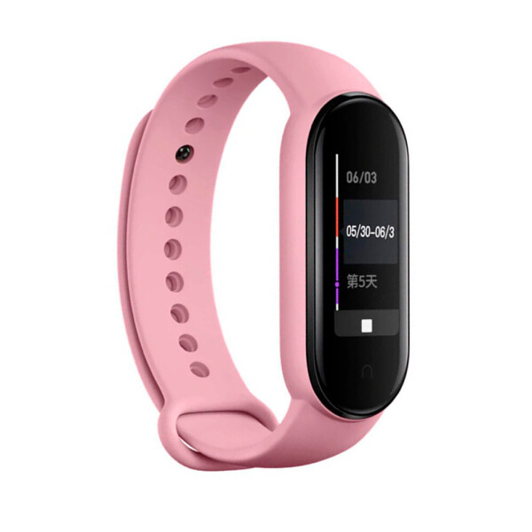 

Ремешок для браслета Mi Band 5 (Silicon) Pink Sand (10) (29385)